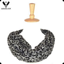 Fashion Leopard Print 100 Polyester Infinity Scarf